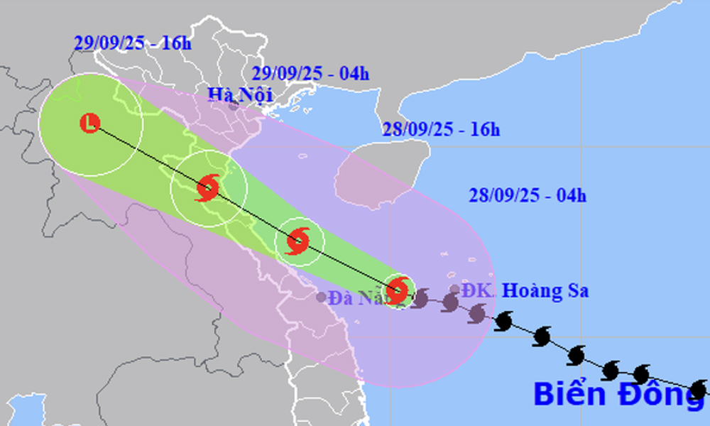  Cập nhật bão số 10: Đồng bằng Bắc Bộ, Thanh Hóa đến phía bắc Quảng Trị có nơi mưa 600mm